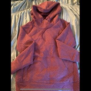 Green Tea Quilted Purple Pullover Sweatshirt
